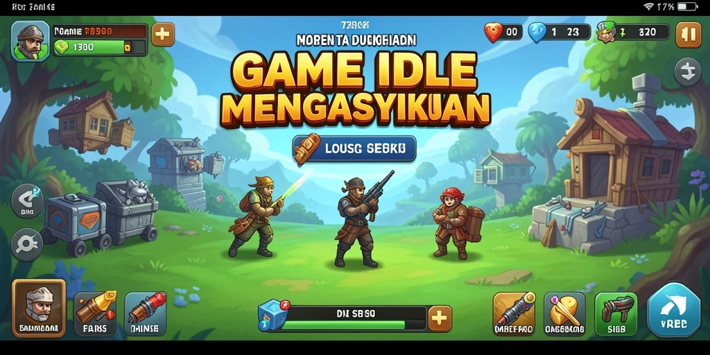 Tampilan gameplay menarik dari 73K yang menggambarkan pengalaman Idle.
