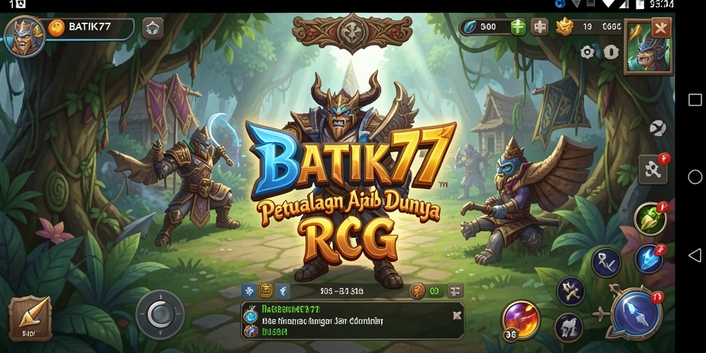 Tangkapan layar gameplay dengan karakter RPG dalam pertempuran epik.