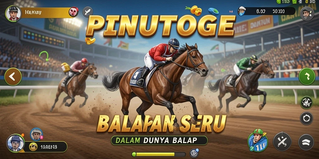 Tampilan gameplay seru dari PINTUTOGEL di lintasan balap.