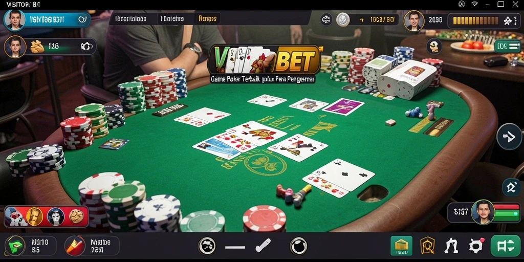 Tampilan gameplay seru di VISITORBET: nikmati pengalaman poker terbaik.