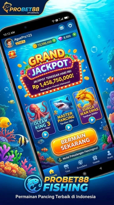 Pengguna probet88 sedang mengunduh aplikasi melalui smartphone.